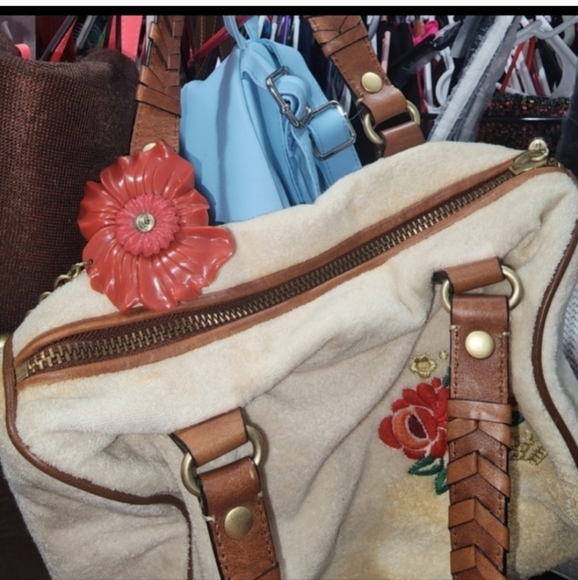 🌺⚘️🏵🌷Gorgeous y2k rare vintage Juicy couture floral satchel - Picture 5 of 9